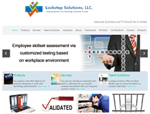 Tablet Screenshot of lockstepsolutions.com